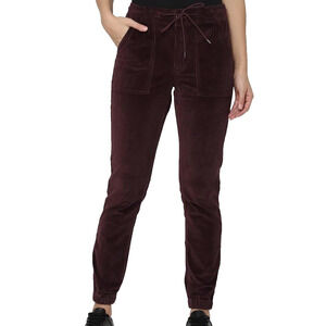 American Eagle Corduroy Hi-Rise Jeggings Pants Jeans Women 14 Short Burgundy